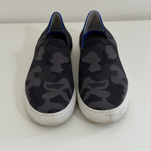 Rothy's The Original Slip On Sneaker Women's 8.5 Gray Black Camo Casual Shoes - Picture 2 of 8